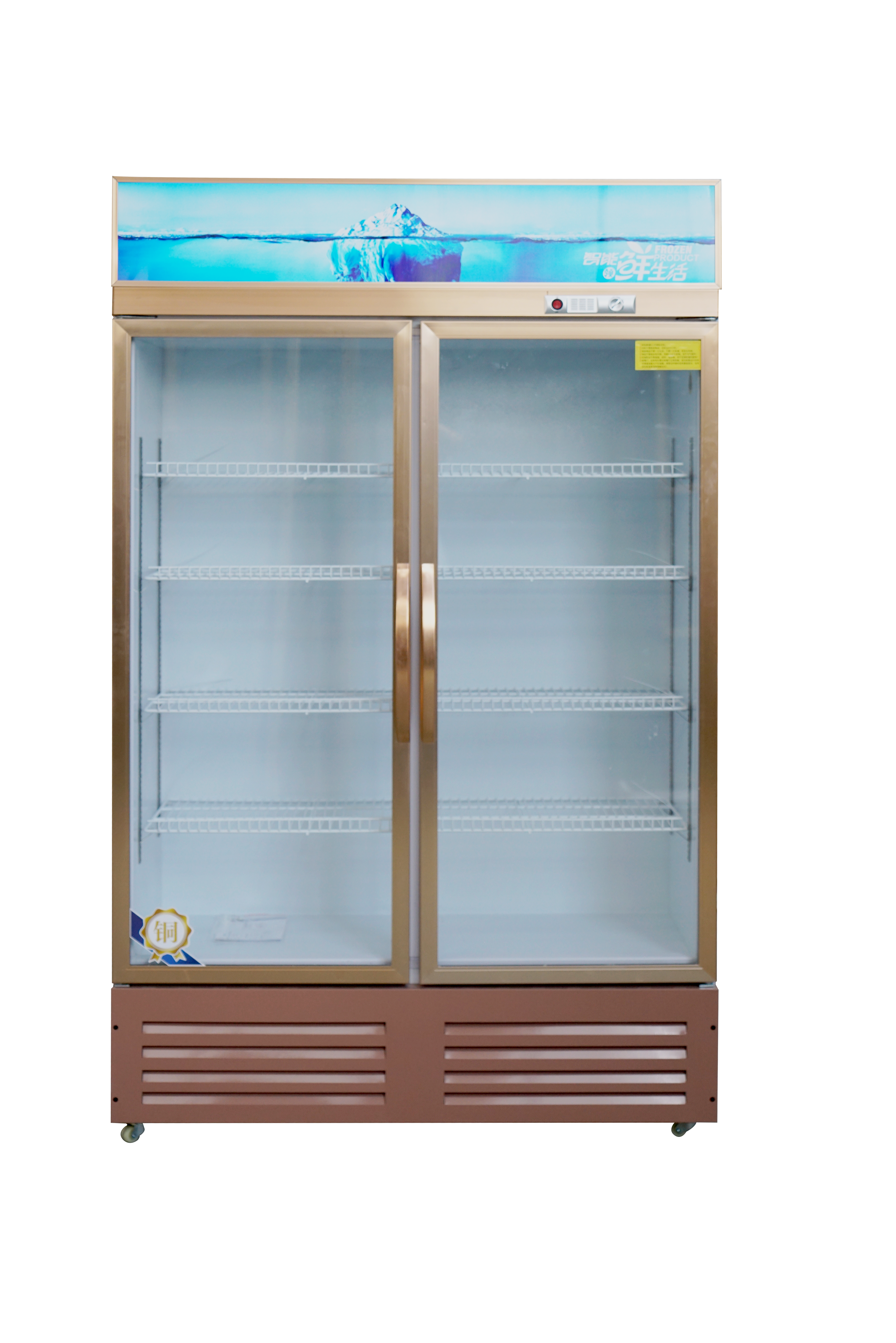 Two doors beverage refrigerator（Rose Gold）