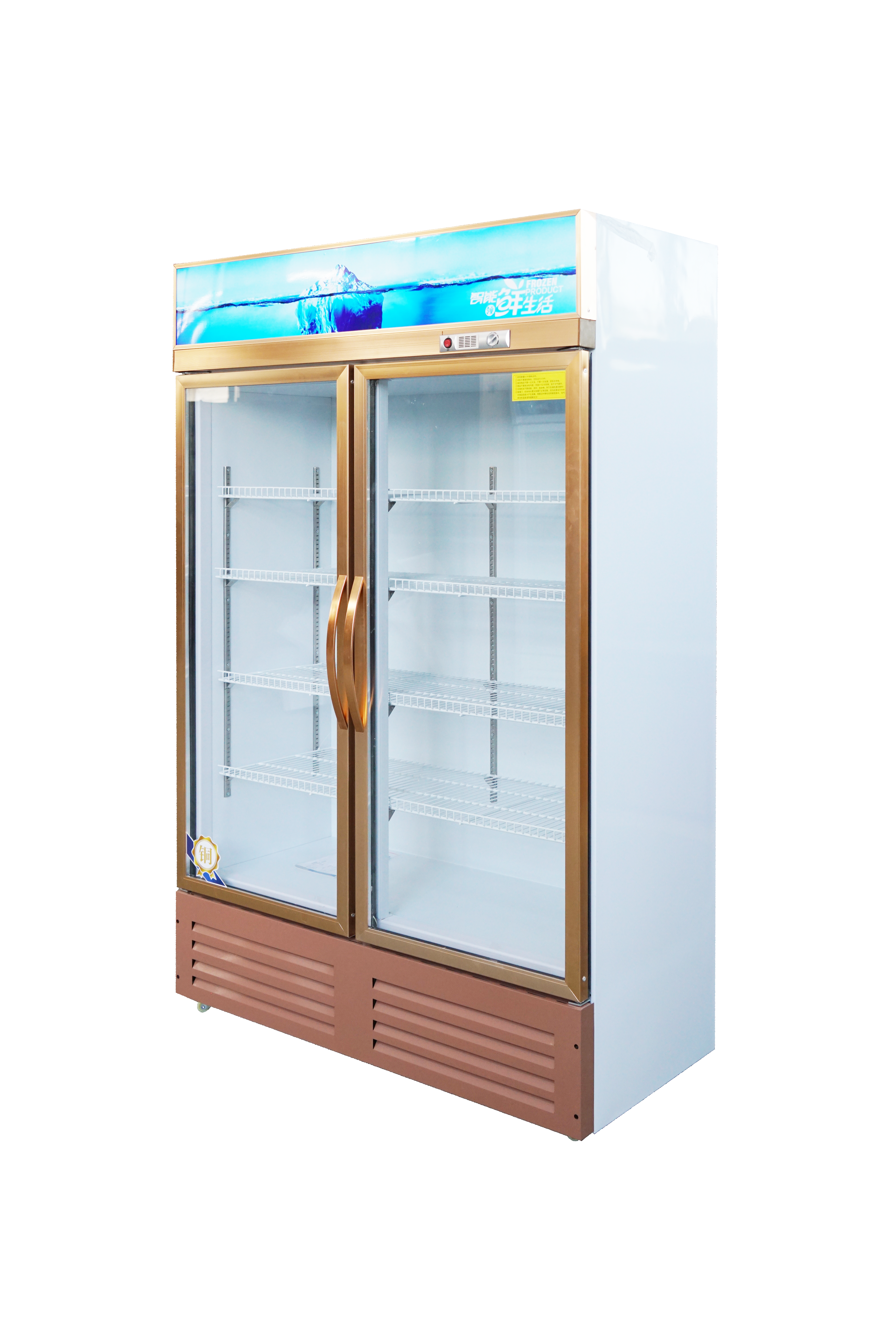 Two doors beverage refrigerator（Rose Gold）